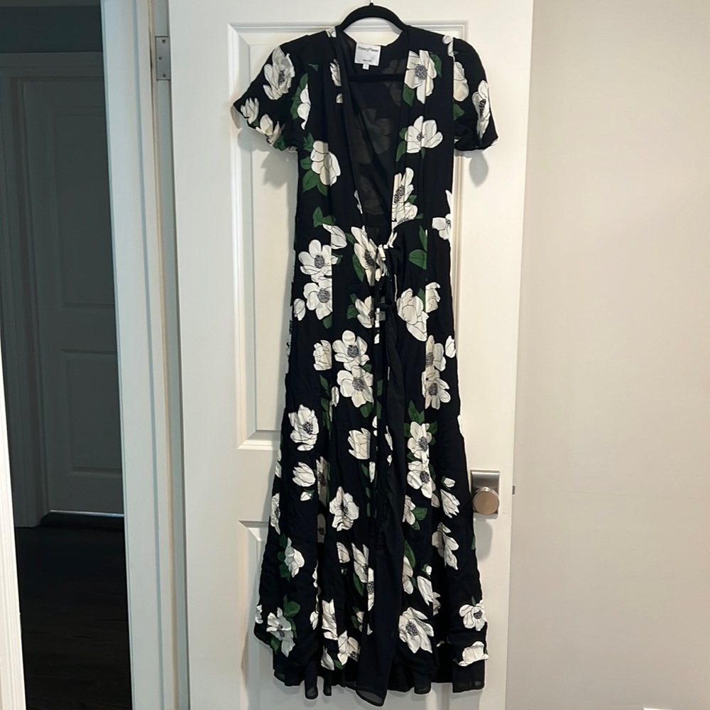 Floral wrap dress